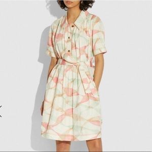 Coach Pleated Trench Dress
